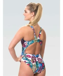 Dolfin Classics Women's Coral Reef Print One Piece Swimsuit Swimwear