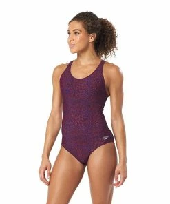 Speedo Endurance Lite Print Muscleback Swimwear