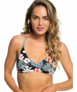 Swimwear Roxy Beach Classics Reversable Fixed Triangle Bikini Top 16 Swimwear Roxy Beach Classics Reversable Fixed Triangle Bikini Top