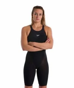 Speedo LZR Pure Valor Closed Back Kneeskin-Black