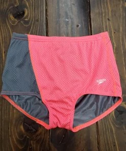 Drag Suits Speedo Color Block Mesh Drag Suit Pink/Grey