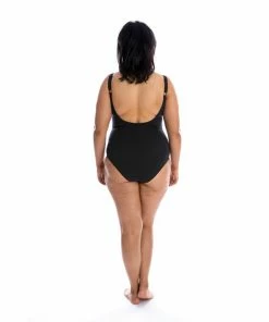 Capriosca Ink & Water Criss Cross One Piece Swimwear