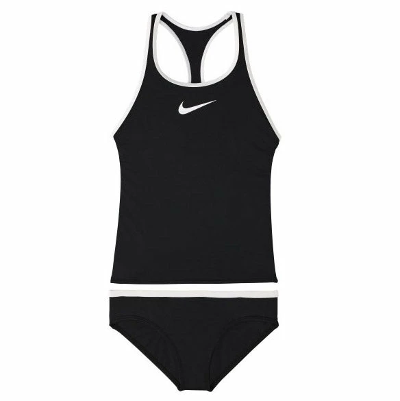Nike Girls Solid Racerback Tankini Set 7 Nike Girls Solid Racerback Tankini Set