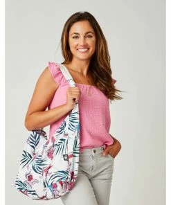 Accessories Carve Sophia Shoulder Tote: Botanical