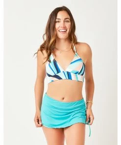 Swimwear Carve Hoku Swim Skirt: Ceramic