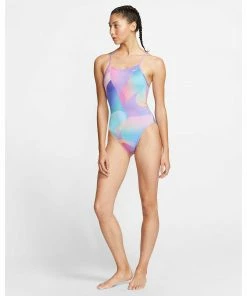 Swimwear Nike Spectrum Lace Up Tie Back One Piece