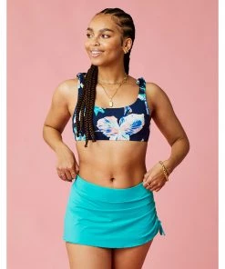 Swimwear Carve Hoku Swim Skirt: Ceramic