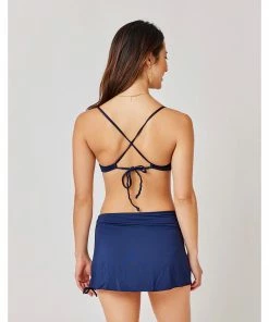 Carve Hoku Swim Skirt: Navy Swimwear