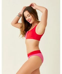 Carve Stinson Bottom: Fuchsia Swimwear