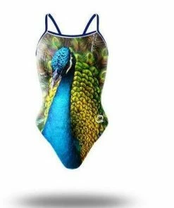 Q Swimwear Peacock Sunback Tank