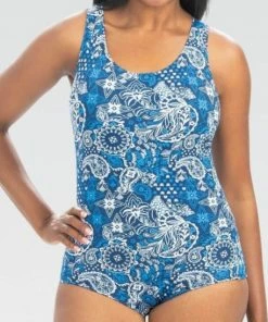 Dolfin Aquashape Conservative Lap Suit-Santorini Swimwear