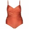 Swimwear Capriosca Rust Criss Cross One Piece 1 Swimwear Capriosca Rust Criss Cross One Piece