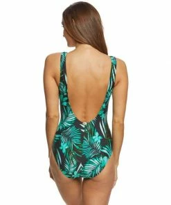 Jantzen Leafy Tropical One Piece Swimwear