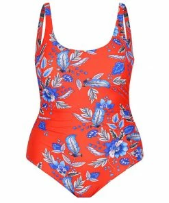 Swimwear Capriosca Cherry Blossom Scoop One Piece