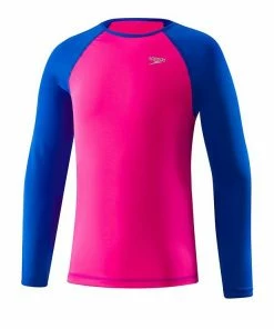Speedo Girls Long Sleeve Rashguard