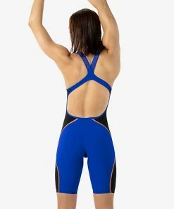 Speedo LZR Pure Intent Open Back Kneeskin-Blue Flame Technical Suits
