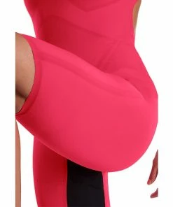 Speedo LZR Pure Valor Kneeskin Open Back- Red/Black Swimwear