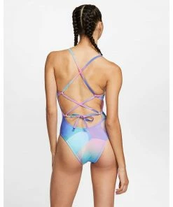Swimwear Nike Spectrum Lace Up Tie Back One Piece