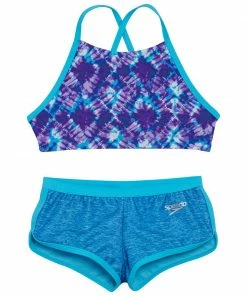 Speedo High Neck Camikini Boyshort 2PC Kid's New Arrivals