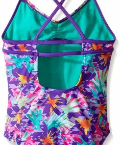 Speedo Girls' Jungle Floral One-Piece