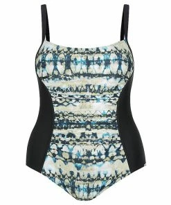 Capriosca Capriosa Ink & Water Panelled One Piece