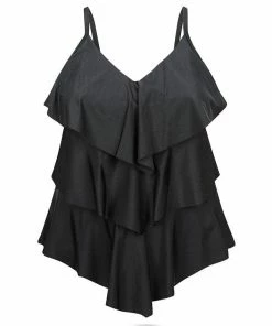 Capriosca Black 3 Tier One Piece 7 Capriosca Black 3 Tier One Piece