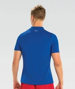 Dolfin Men's Mock Neck Short Sleeve Rash Guard