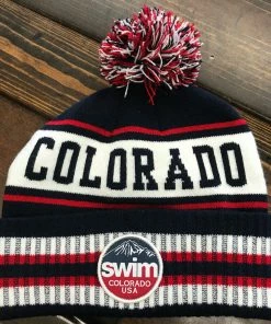 MI Sports Swim Colorado Pom Pom Beanie