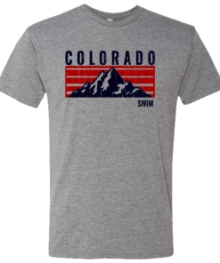 MI Sports Tees & Tanks Swim Colorado Mountain Logo T-Shirt
