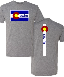 MI Sports Swim Colorado Flag T-Shirt
