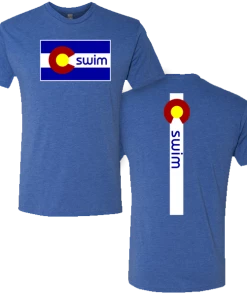 MI Sports Swim Colorado Flag T-Shirt