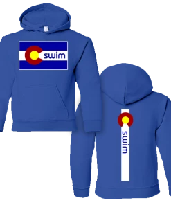 MI Sports Swim Colorado Flag Cotton Hoody