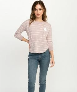 Tops RVCA Motors Striped Pullover Crewneck