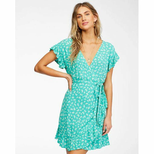 Billabong Wrap And Roll Woven Wrap Dress 3 Billabong Wrap And Roll Woven Wrap Dress
