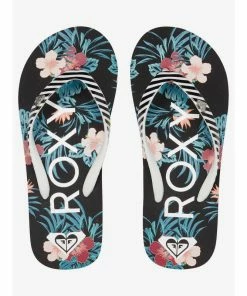 Girls Roxy Girl Pebbles VI Flip Flop-BK5