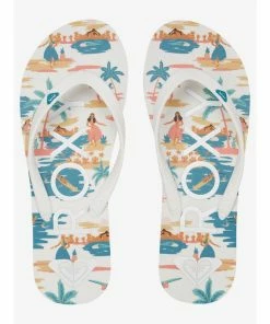 Roxy Girl Tahiti Flip Flops Girls