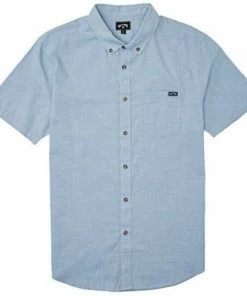 Billabong All Day Short Sleeve Shirt-Light Blue