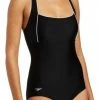 Speedo Endurance+ Piped Maillot Swimsuit Swimwear