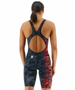 TYR Venzo Camo Fire Open Back Swimwear