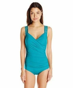 Jantzen Women's Draped Surplice One Piece 7 Jantzen Women's Draped Surplice One Piece