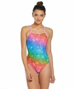 Dolfin Uglies Over The Rainbow V-2 Back One Piece Swimwear