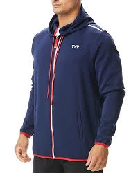 TYR Men's Podium Zip Hoodie 7 TYR Men's Podium Zip Hoodie