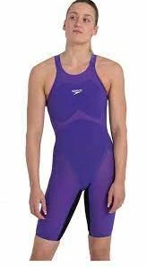 Speedo LZR Pure Valor Kneeskin Open Back- USA/Violet/Black