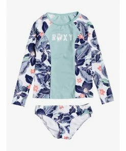 Roxy Girls Long Sleeve Rashguard Set