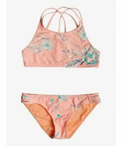 Roxy Girl Darling Girl Crop Top Bikini Set