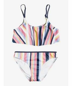 Kid's New Arrivals Roxy Girls 7-16 Lovely Shine Flutter Bikini Set