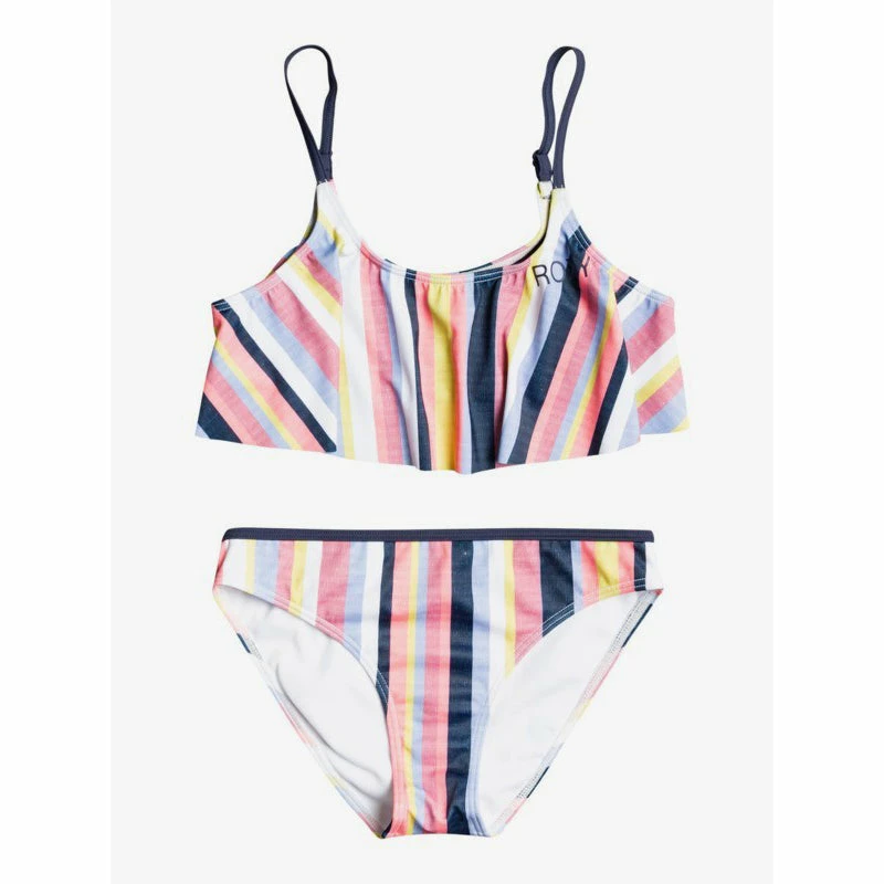 Kid's New Arrivals Roxy Girls 7-16 Lovely Shine Flutter Bikini Set 3 Kid's New Arrivals Roxy Girls 7-16 Lovely Shine Flutter Bikini Set