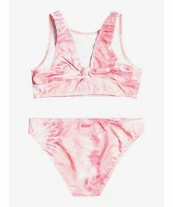 Kid's New Arrivals Roxy Girls 7-16 Colors Reflection Crop Top Bikini Set