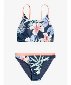 Kid's New Arrivals Roxy Girls 7-16 Summer Good Wave Crop Top Bikini Set