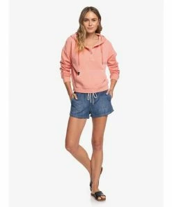 Tops Roxy Girls Who Slide Womens Pullover Hoodie